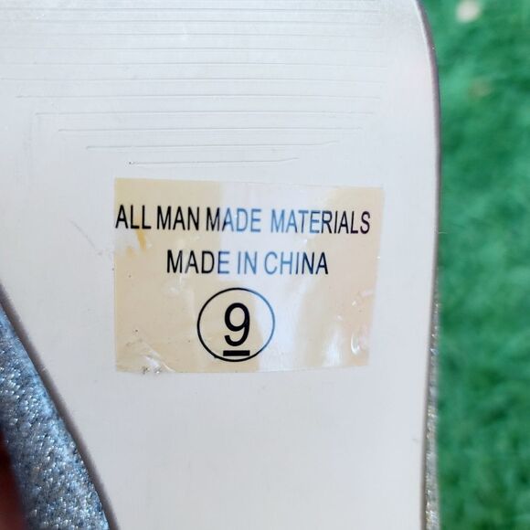 D brand women's gold sparkle open toed heels - Picture 10 of 16